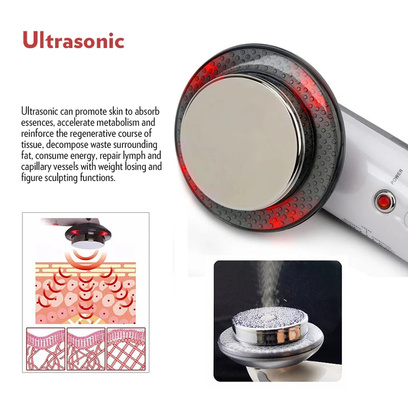 Ultrasonic Cavitation LED EMS Slimming Fat Burner Body Anti-Cellulite Massager Infrared Ultrasound Weight Loss Machine